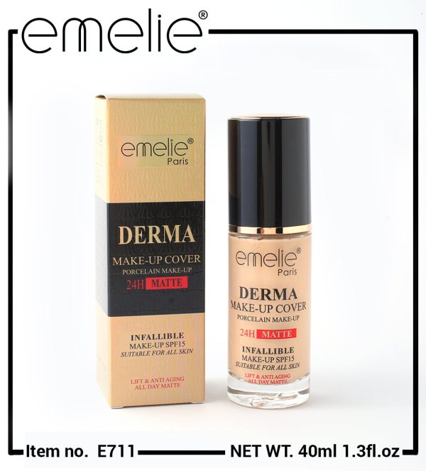 Emelie Derma Make Up Cover Foundation / Cosmetics Foundation (40ml)