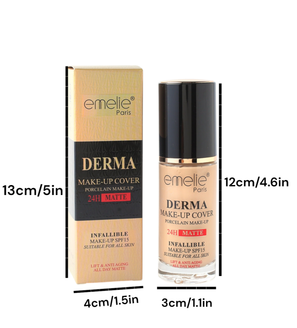 Emelie Derma Make Up Cover Foundation / Cosmetics Foundation (40ml)