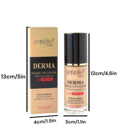 Emelie Derma Make Up Cover Foundation / Cosmetics Foundation (40ml)