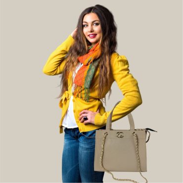 Chic Ladies Handbag with Long Shoulder Straps - Stylish & Casual Design for Women and Girls